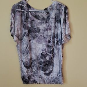 Maurices smoke & lavender fun top